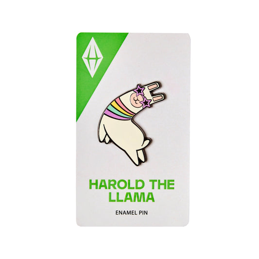 Harold the Llama Enamel Pin