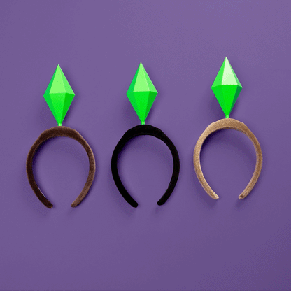 The Sims LED Plumbob Headband - Brunette