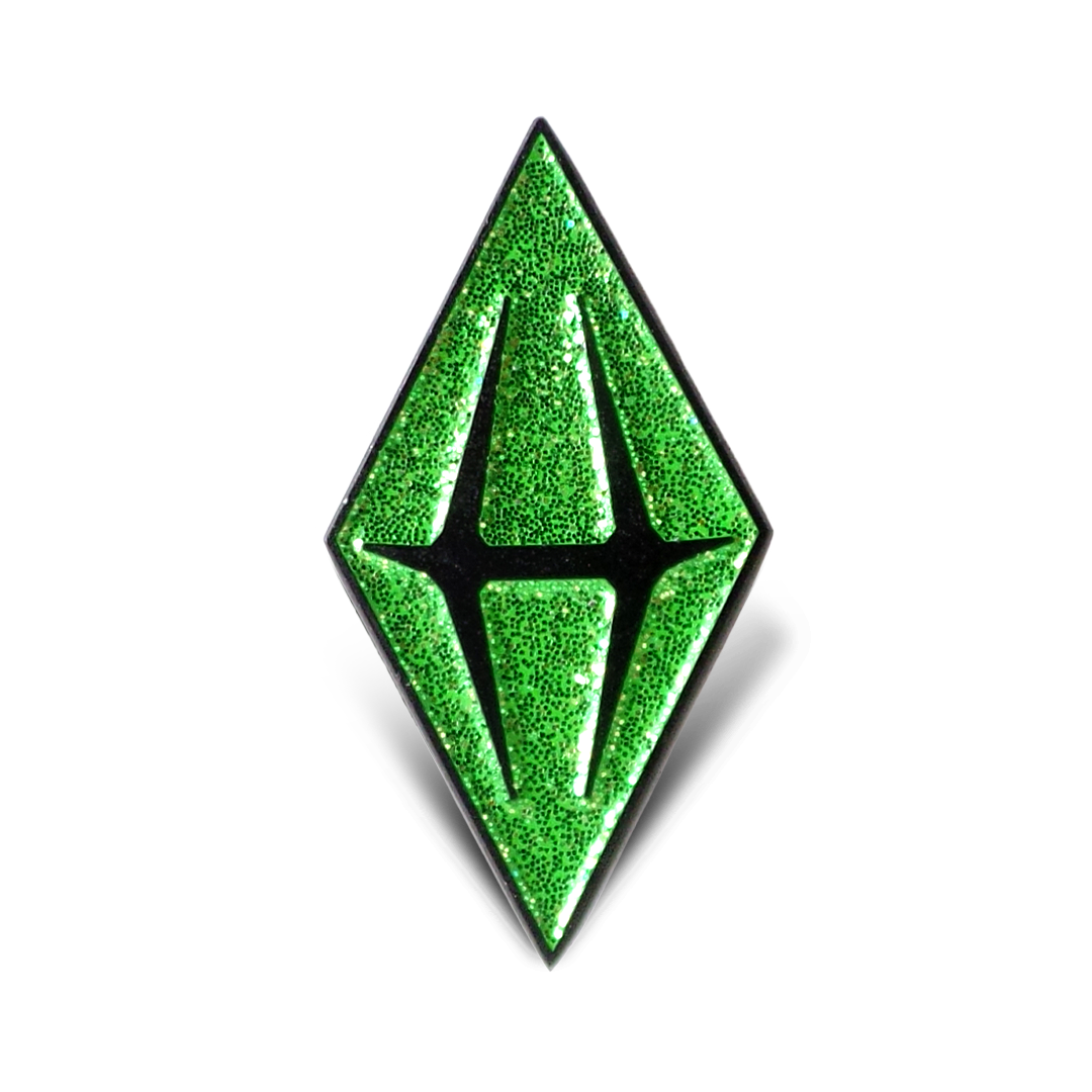 Glitter Plumbob Enamel Pin