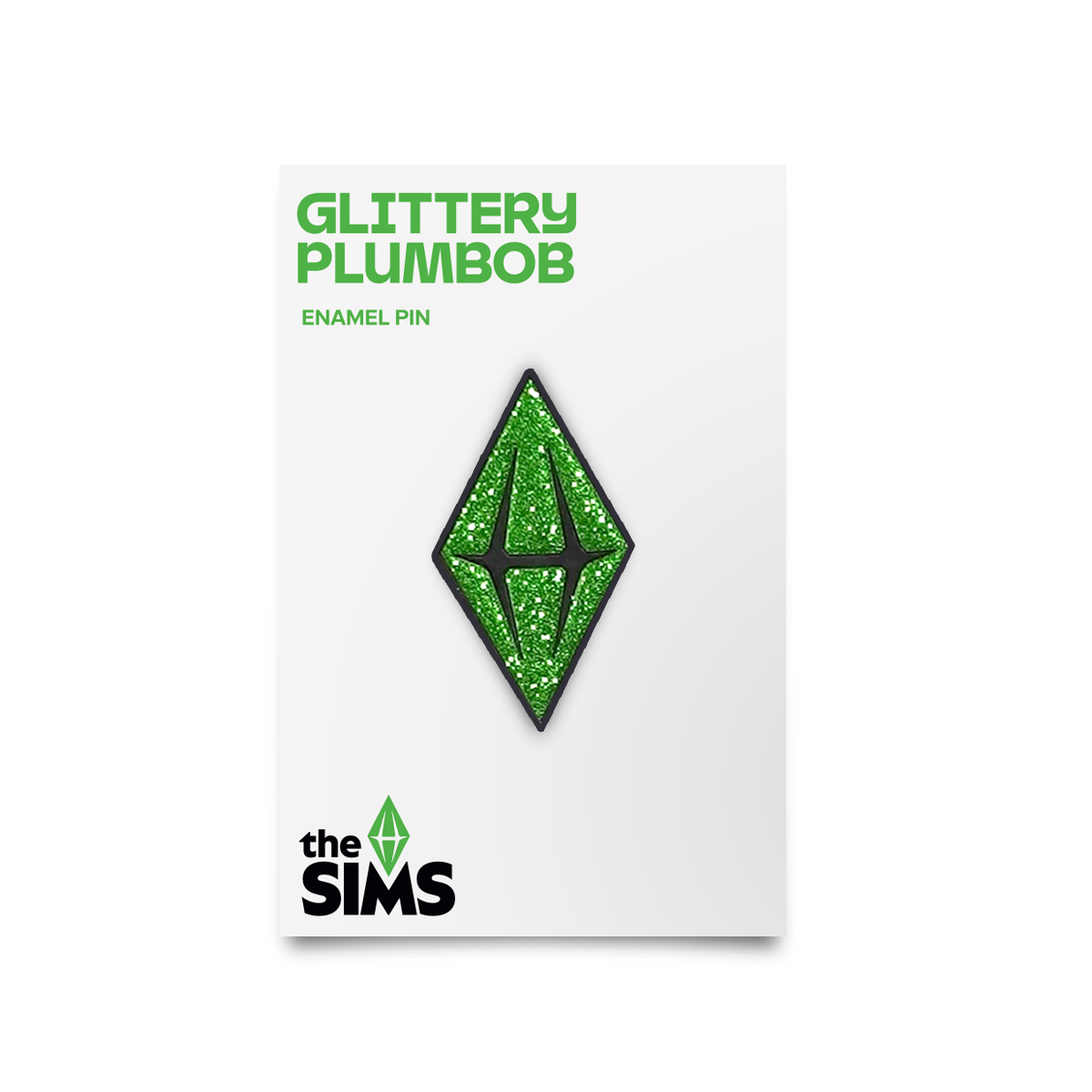Glitter Plumbob Enamel Pin