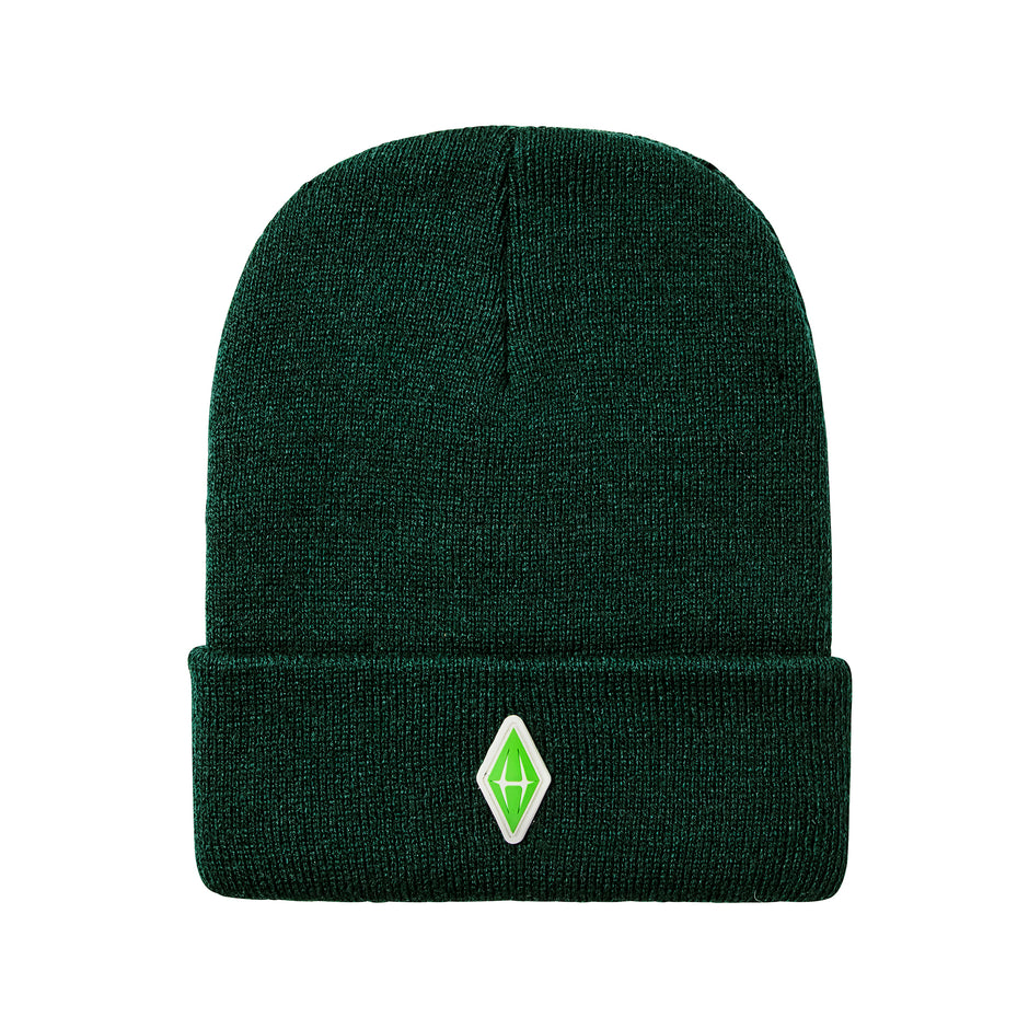 The Sims Plumbob Patch Beanie - Hunter Green