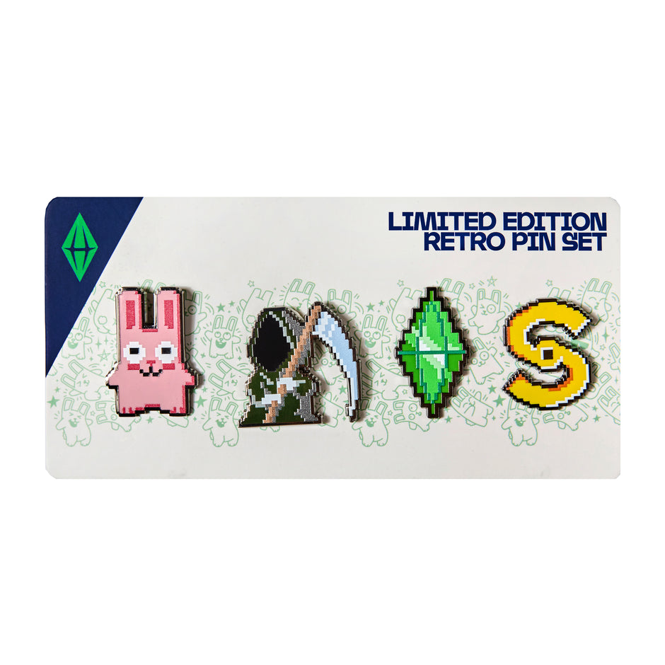 The Sims 25th Retro Enamel Pin Set