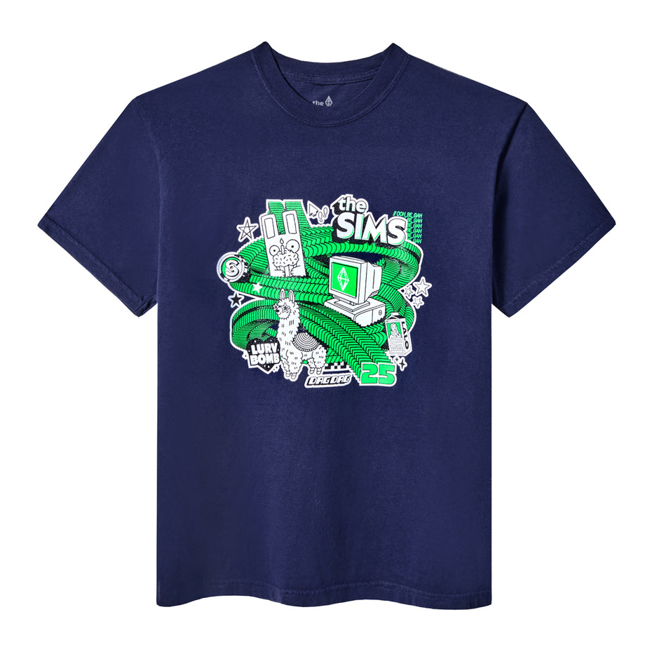 The Sims 25th Retro Tee - Navy