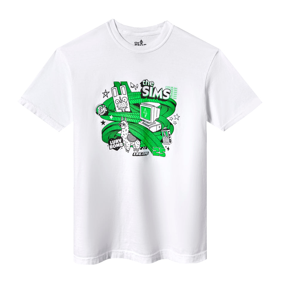 The Sims 25th Retro Tee - White