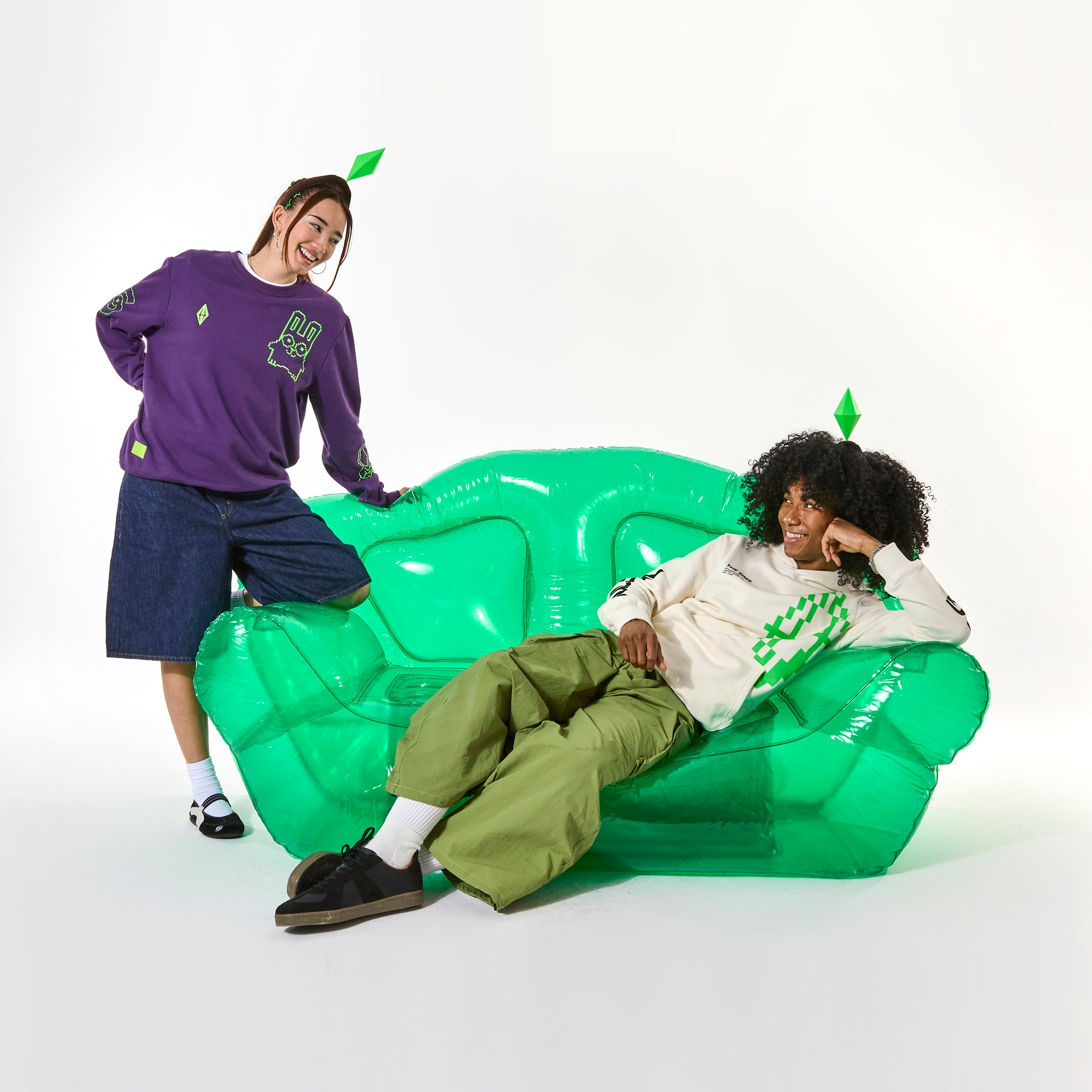 The Sims LED Plumbob Headband - Brunette